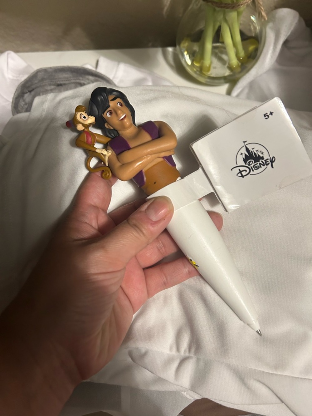 Disney Aladdin Abu Genie Magic Carpet Pen Figure Toy 5” Collectible